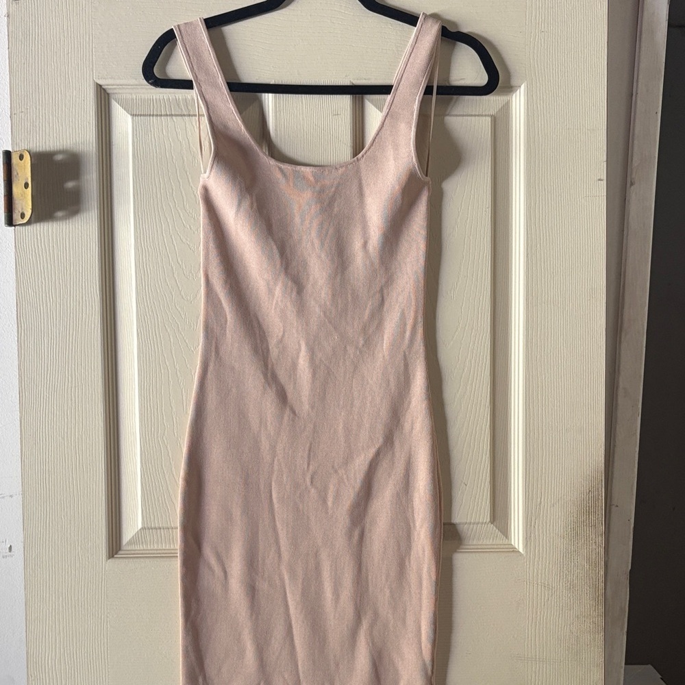 Guess Pale cream Sleeveless Midi Dress